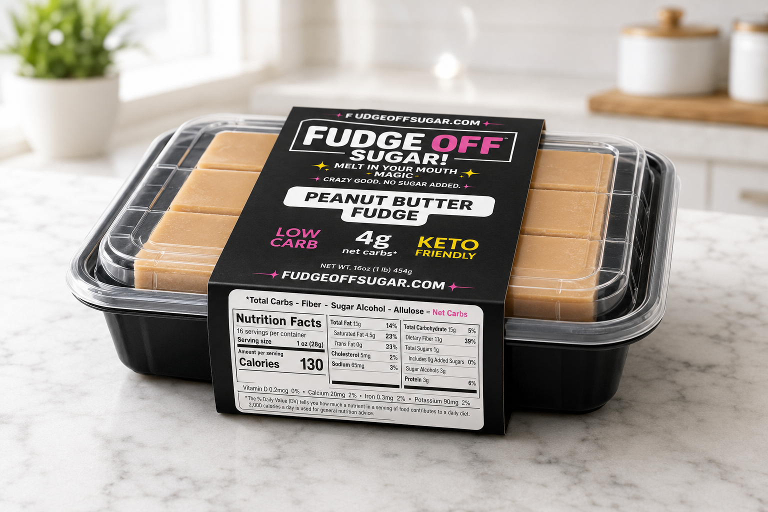 Sugar-Free Peanut Butter Fudge