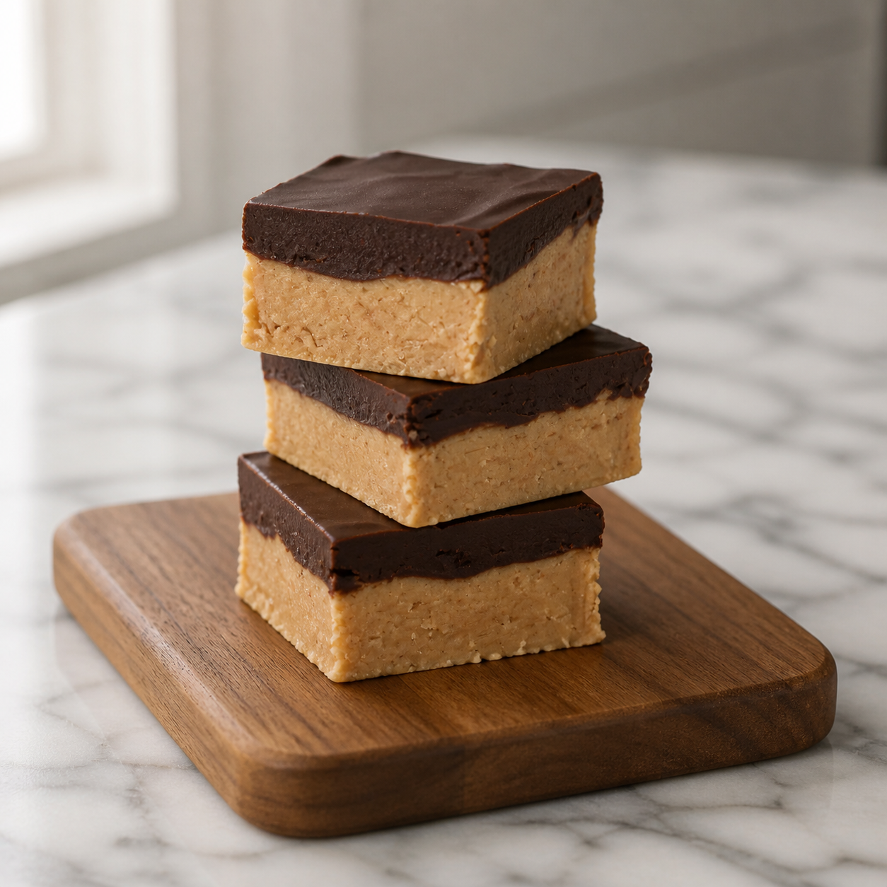 Sugar-Free Peanut Butter Chocolate Fudge