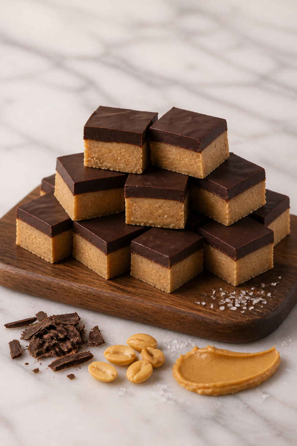 Sugar-Free Peanut Butter Chocolate Fudge