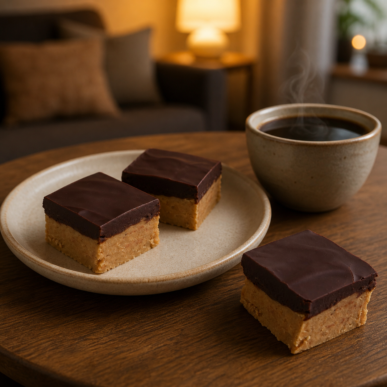 Sugar-Free Peanut Butter Chocolate Fudge
