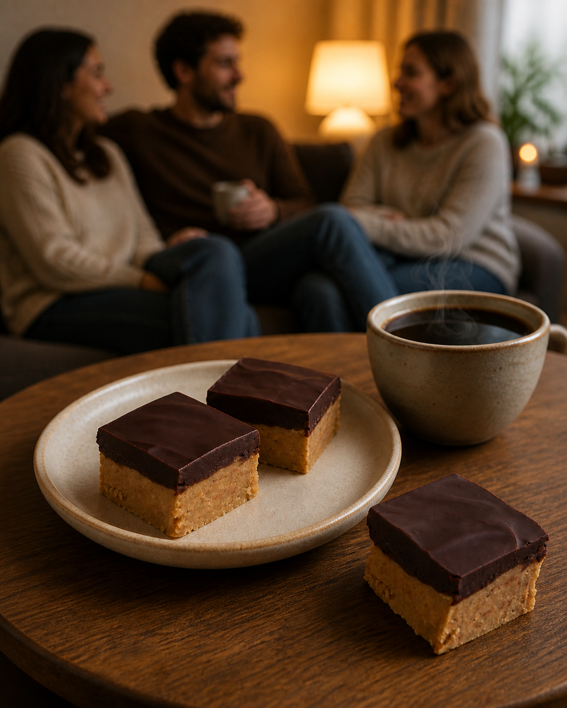 Sugar-Free Peanut Butter Chocolate Fudge