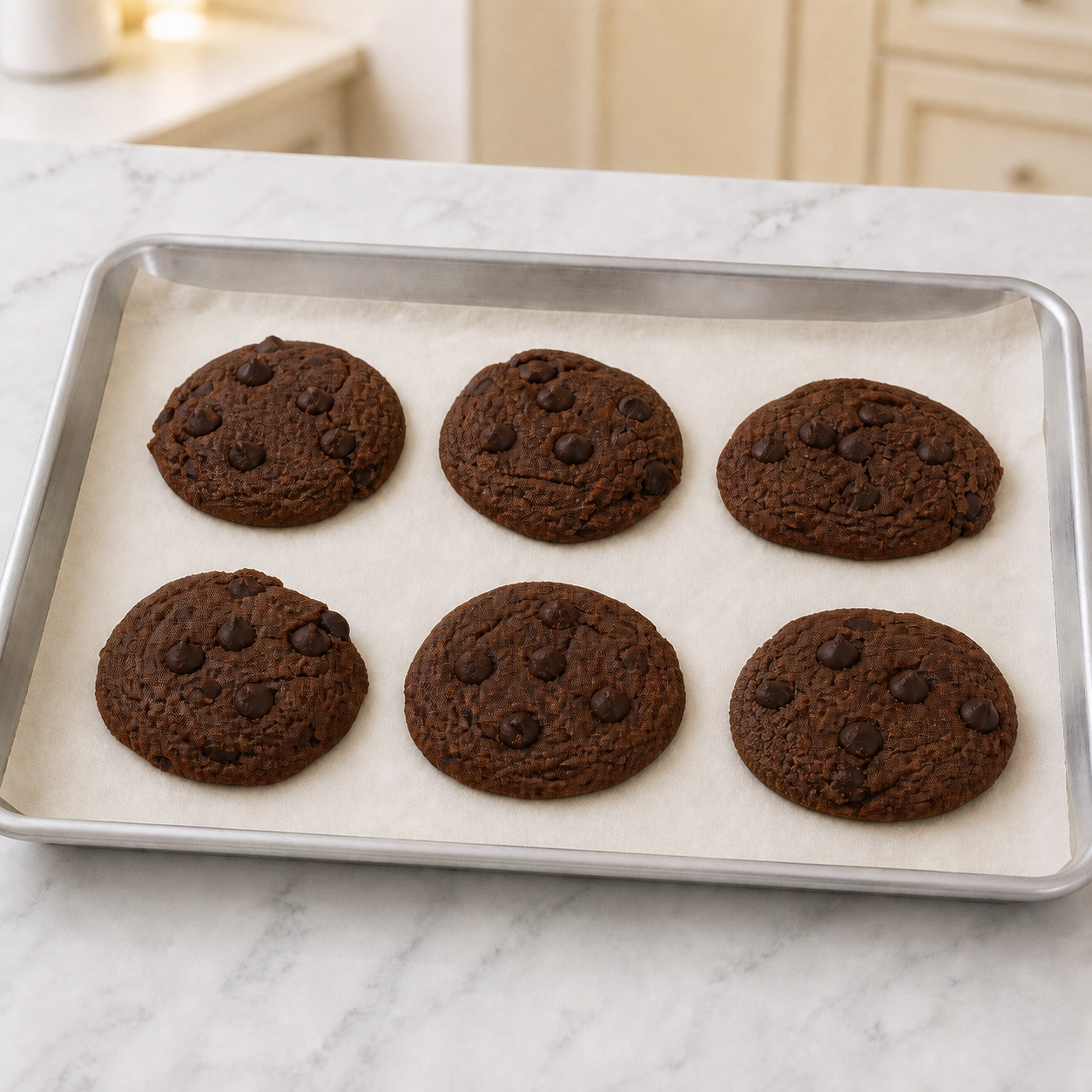 Sugar-Free Double Chocolate Chip Cookies