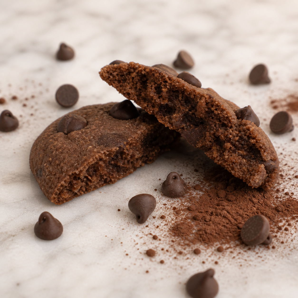 Sugar-Free Double Chocolate Chip Cookies