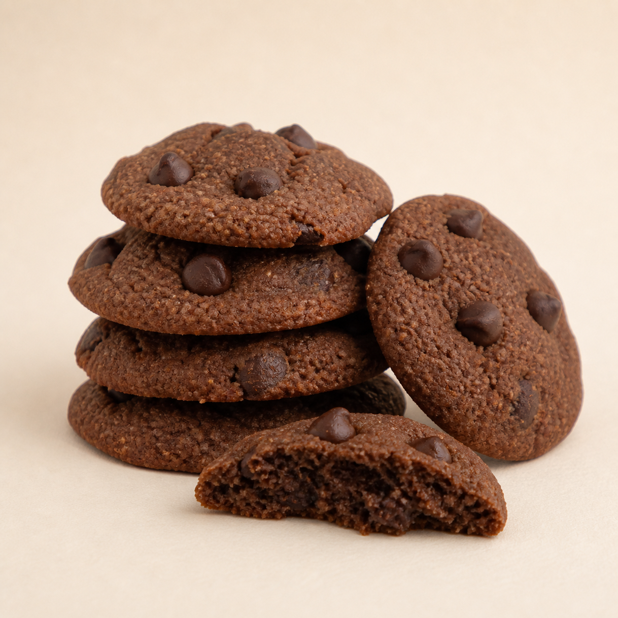 Sugar-Free Double Chocolate Chip Cookies