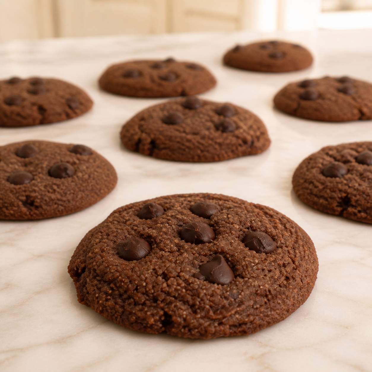 Sugar-Free Double Chocolate Chip Cookies