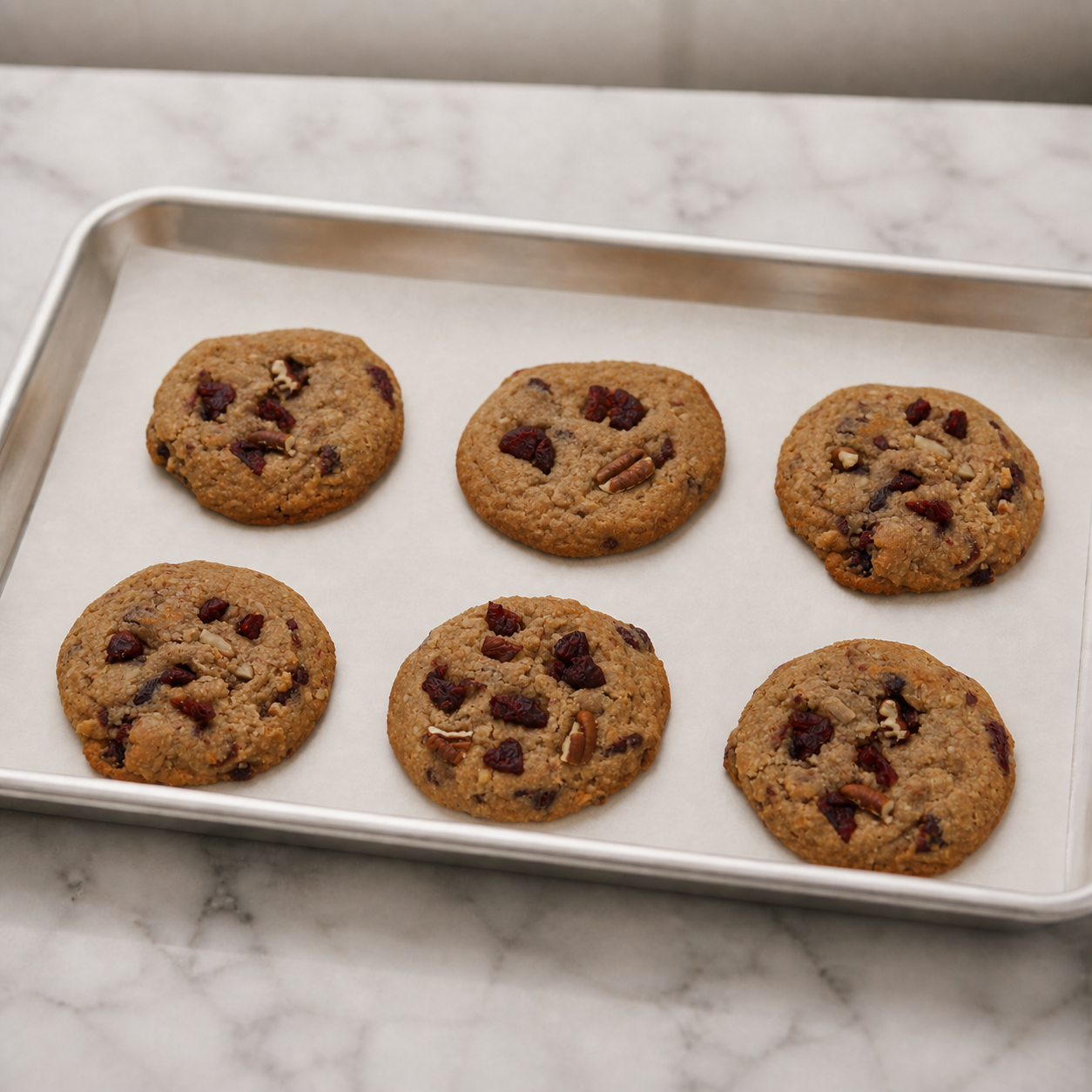 Sugar-Free Oatmeal Cranberry Cookies