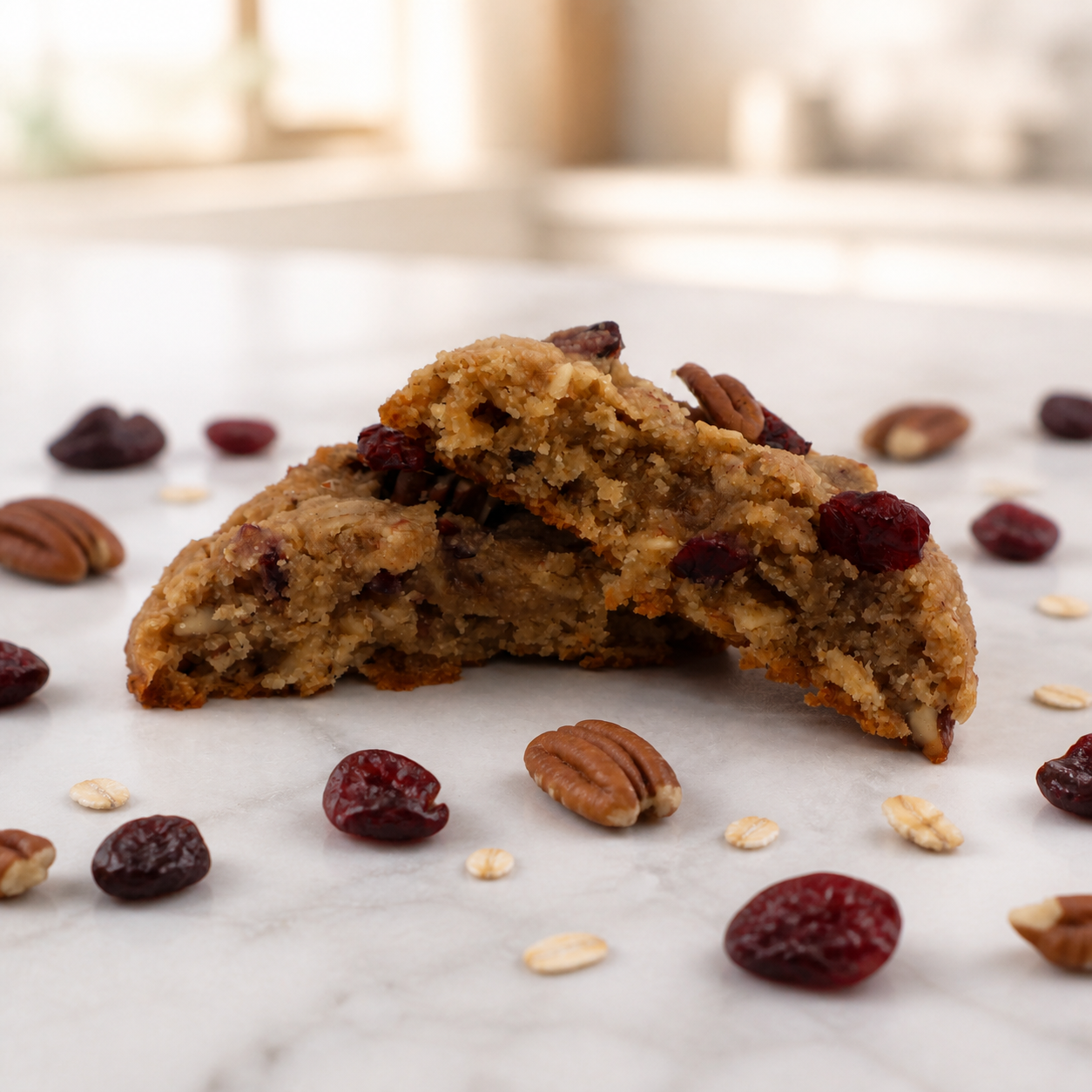 Sugar-Free Oatmeal Cranberry Cookies